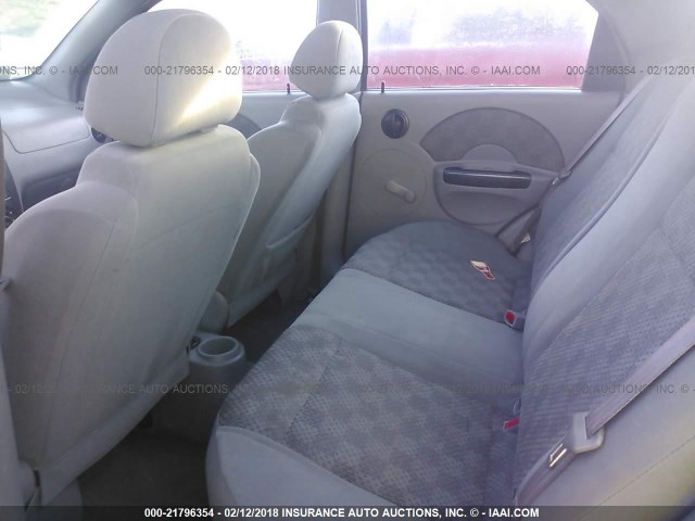 KL1TD52615B449108 - 2005 CHEVROLET AVEO LS RED photo 8