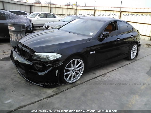 WBAFR9C54BC270407 - 2011 BMW 550 I BLACK photo 2