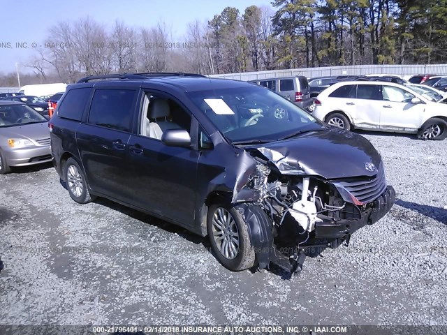 5TDYK3DC7CS246273 - 2012 TOYOTA SIENNA XLE/LIMITED GRAY photo 1