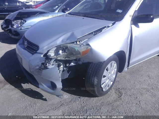 2T1KR32E88C713478 - 2008 TOYOTA COROLLA MATRIX XR SILVER photo 6