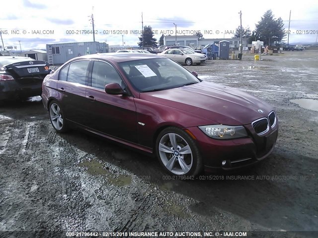 WBAPM5C53BE575851 - 2011 BMW 335 I RED photo 1