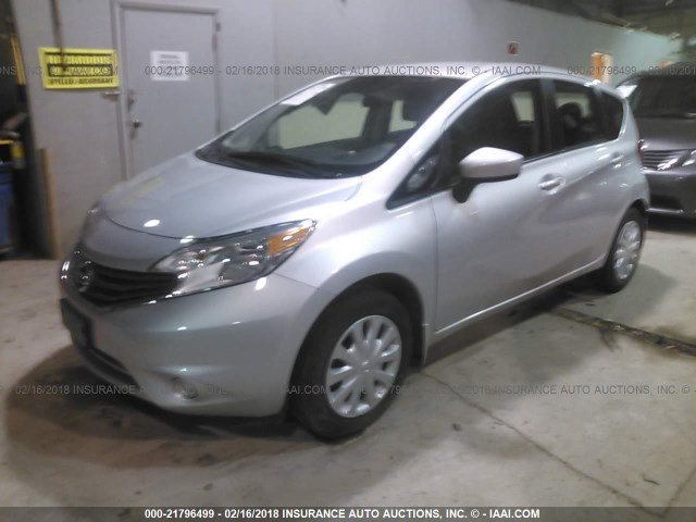 3N1CE2CP3GL392605 - 2016 NISSAN VERSA NOTE S/S PLUS/SV/SL/SR SILVER photo 2