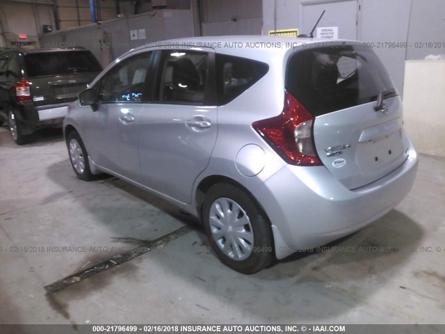 3N1CE2CP3GL392605 - 2016 NISSAN VERSA NOTE S/S PLUS/SV/SL/SR SILVER photo 3