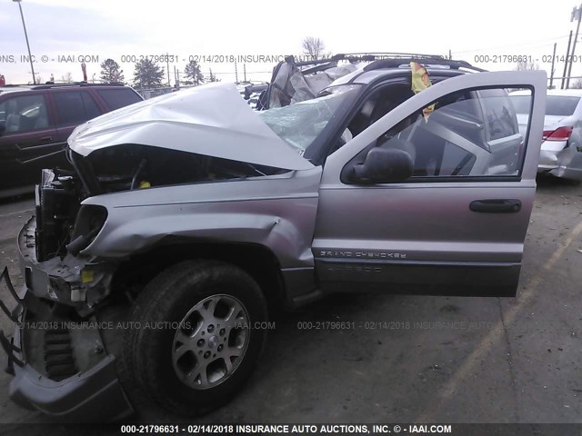 1J4GX48S81C739618 - 2001 JEEP GRAND CHEROKEE LAREDO GRAY photo 2