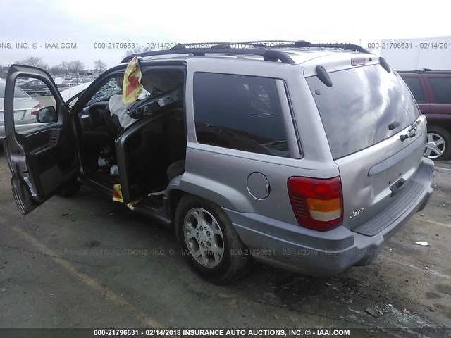 1J4GX48S81C739618 - 2001 JEEP GRAND CHEROKEE LAREDO GRAY photo 3