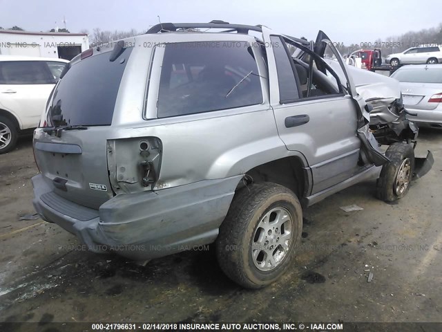 1J4GX48S81C739618 - 2001 JEEP GRAND CHEROKEE LAREDO GRAY photo 4