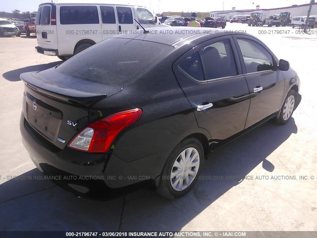 3N1CN7AP2EL801058 - 2014 NISSAN VERSA S/S PLUS/SV/SL BLACK photo 4