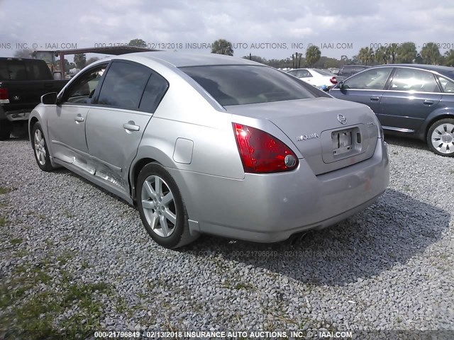 1N4BA41E55C823445 - 2005 NISSAN MAXIMA SE/SL SILVER photo 3