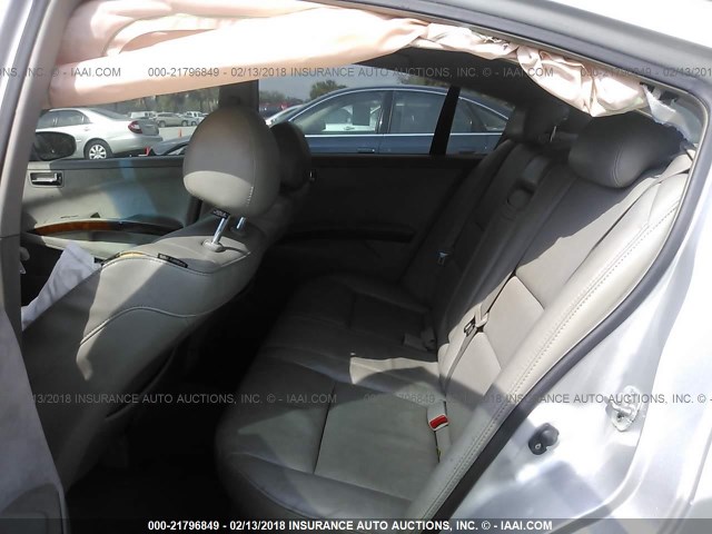 1N4BA41E55C823445 - 2005 NISSAN MAXIMA SE/SL SILVER photo 8