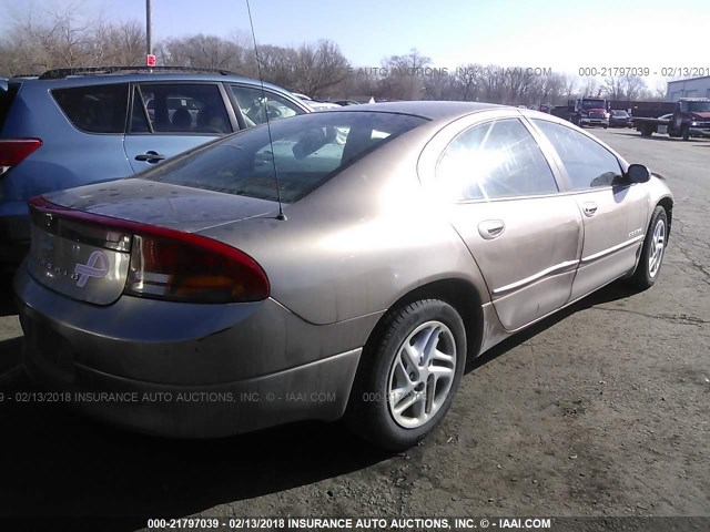 2B3HD46R7YH393203 - 2000 DODGE INTREPID TAN photo 4