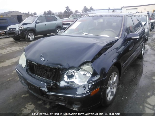 WDBRF92HX7F887268 - 2007 MERCEDES-BENZ C 280 4MATIC Dark Blue photo 2