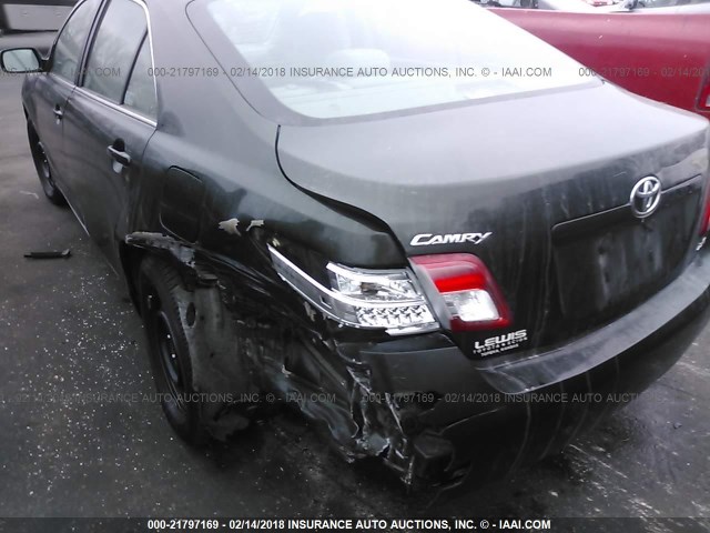 4T1BF3EK8BU612487 - 2011 TOYOTA CAMRY SE/LE/XLE GREEN photo 6