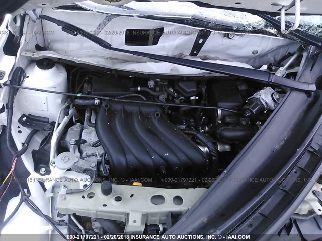 3N1CE2CP1GL354600 - 2016 NISSAN VERSA NOTE S/S PLUS/SV/SL/SR WHITE photo 10