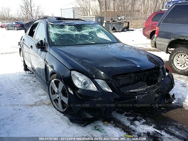 WDDHF8HB1BA462950 - 2011 MERCEDES-BENZ E 350 4MATIC BLACK photo 1