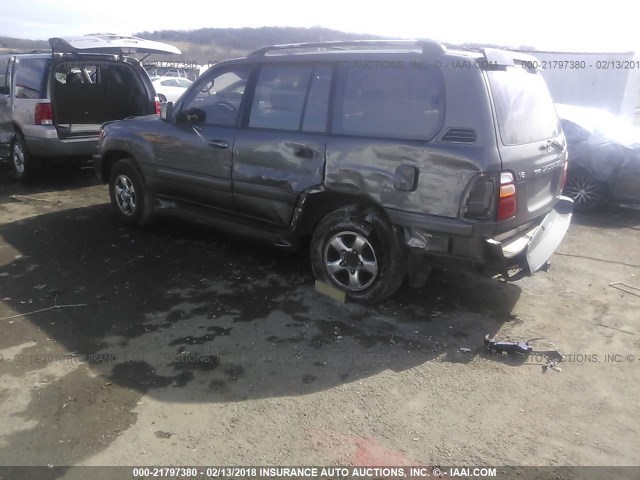 JTEHT05J912014217 - 2001 TOYOTA LAND CRUISER  GRAY photo 3