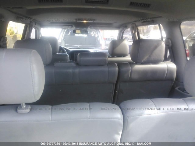 JTEHT05J912014217 - 2001 TOYOTA LAND CRUISER  GRAY photo 8