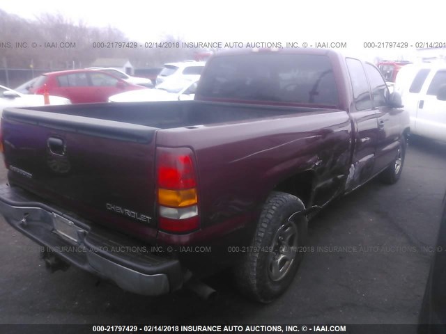 2GCEC19V321118083 - 2002 CHEVROLET SILVERADO C1500 MAROON photo 4