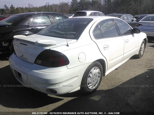 1G2NE52E65M209289 - 2005 PONTIAC GRAND AM SE WHITE photo 4