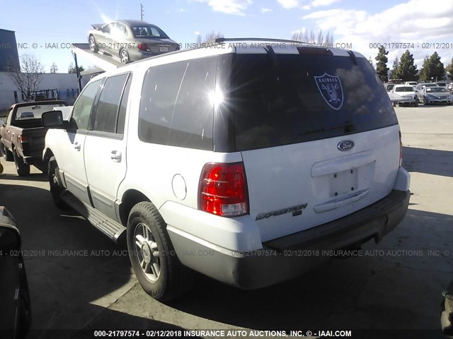 1FMFU16L93LB85508 - 2003 FORD EXPEDITION XLT WHITE photo 3