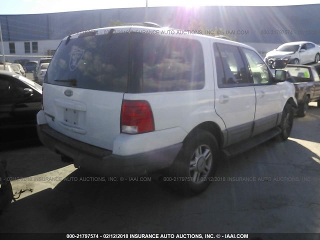 1FMFU16L93LB85508 - 2003 FORD EXPEDITION XLT WHITE photo 4