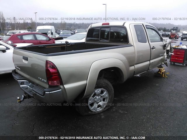 5TEUU42NX6Z293484 - 2006 TOYOTA TACOMA ACCESS CAB Қоңыр фото 4