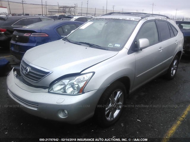 JTJHW31U660012650 - 2006 LEXUS RX 400 SILVER photo 2