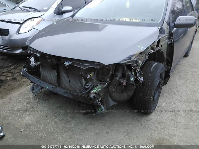 5YFBU4EE8DP117345 - 2013 TOYOTA COROLLA S/LE GRAY photo 6