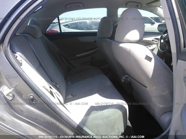 5YFBU4EE8DP117345 - 2013 TOYOTA COROLLA S/LE GRAY photo 8