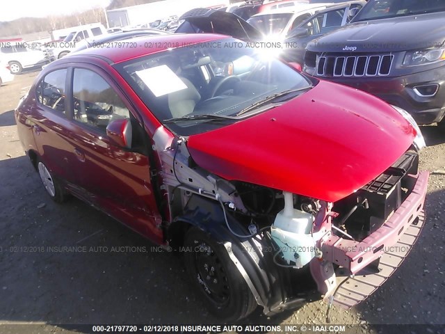 ML32F3FJ2HH004754 - 2017 MITSUBISHI MIRAGE G4 ES წითელი ფოტო 1