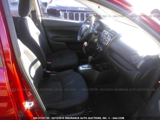 ML32F3FJ2HH004754 - 2017 MITSUBISHI MIRAGE G4 ES წითელი ფოტო 5