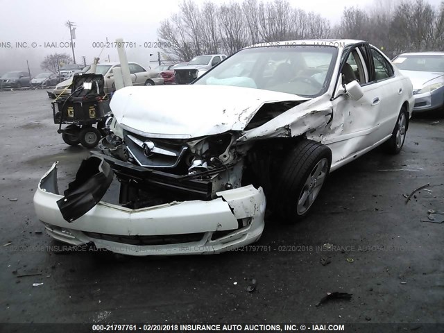 19UUA56822A023125 - 2002 ACURA 3.2TL TYPE-S WHITE photo 2