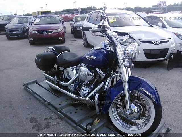 1HD1JDB126Y032682 - 2006 HARLEY-DAVIDSON FLSTNI BLUE photo 1