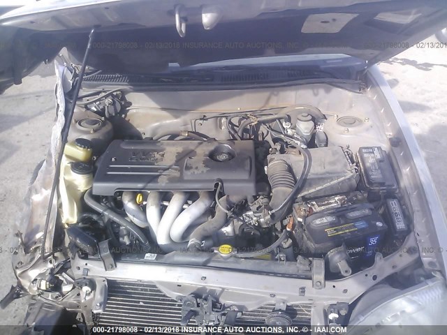 1NXBR12E5YZ326857 - 2000 TOYOTA COROLLA VE/CE/LE 银色 照片 10