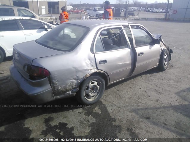 1NXBR12E5YZ326857 - 2000 TOYOTA COROLLA VE/CE/LE 银色 照片 4