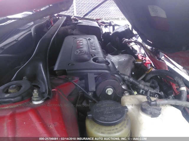 4T1CE38P64U829313 - 2004 TOYOTA CAMRY SOLARA SE/SLE წითელი ფოტო 10