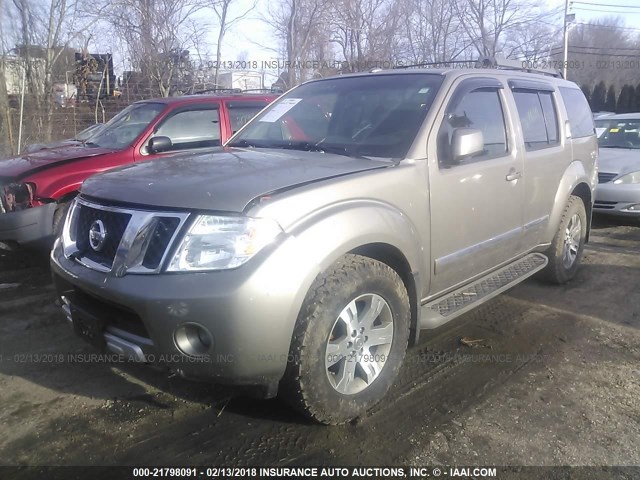 5N1AR18B18C637491 - 2008 NISSAN PATHFINDER S/LE/SE TAN photo 2