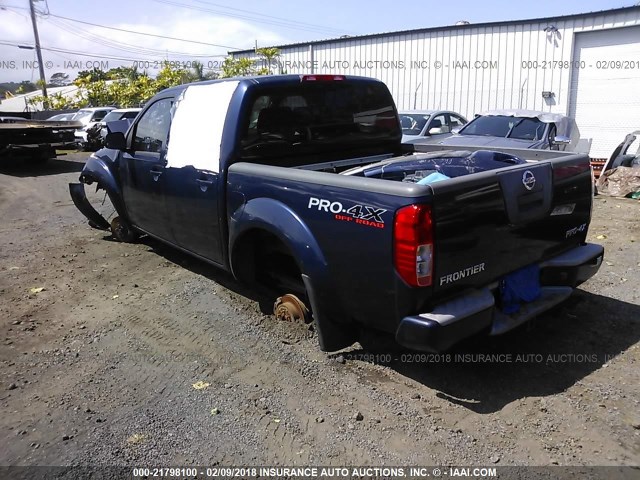 1N6AD0EV6AC407699 - 2010 NISSAN FRONTIER CREW CAB SE/LE/NISMO BLUE photo 3