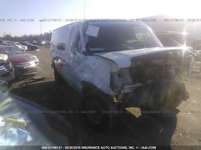 1FTNE1EL3CDA68211 - 2012 FORD ECONOLINE WHITE photo 1