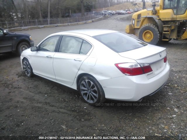 1HGCR2F55FA258018 - 2015 HONDA ACCORD SPORT 白色 照片 3