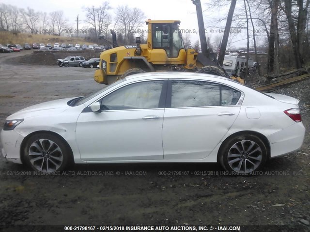 1HGCR2F55FA258018 - 2015 HONDA ACCORD SPORT 白色 照片 6