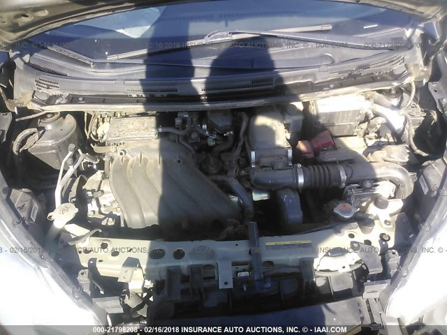 3N1CE2CPXFL385780 - 2015 NISSAN VERSA NOTE S/S PLUS/SV/SL/SR BLACK photo 10