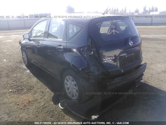 3N1CE2CPXFL385780 - 2015 NISSAN VERSA NOTE S/S PLUS/SV/SL/SR BLACK photo 3