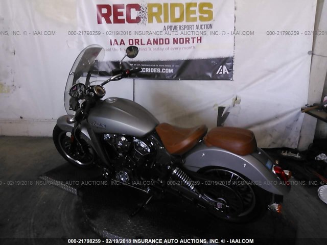 56KMSB007G3112062 - 2016 INDIAN MOTORCYCLE CO. SCOUT SILVER photo 3