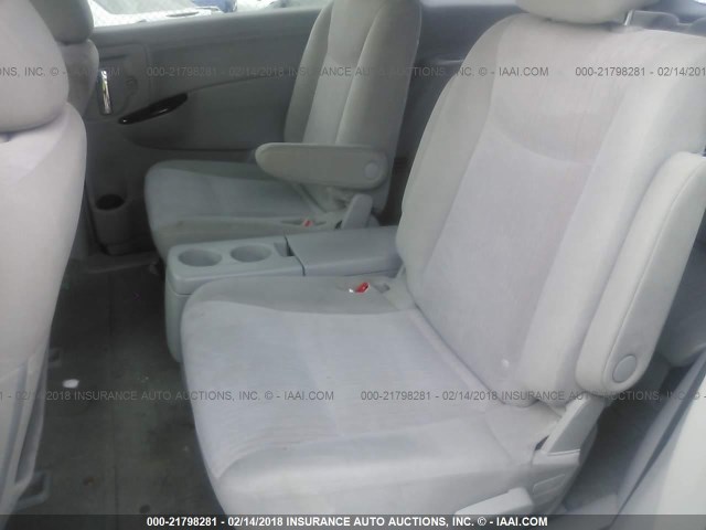 JN8AE2KP6D9068160 - 2013 NISSAN QUEST S/SV/SL/LE GRAY photo 8