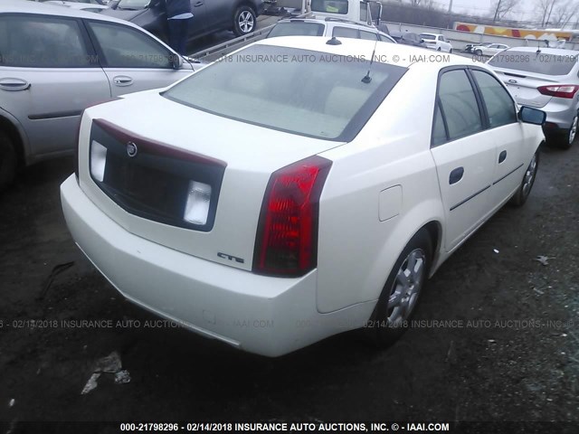 1G6DM577940123973 - 2004 CADILLAC CTS WHITE photo 4