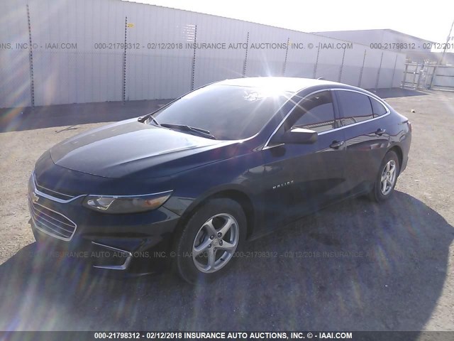 1G1ZB5ST8HF145536 - 2017 CHEVROLET MALIBU LS ლურჯი ფოტო 2