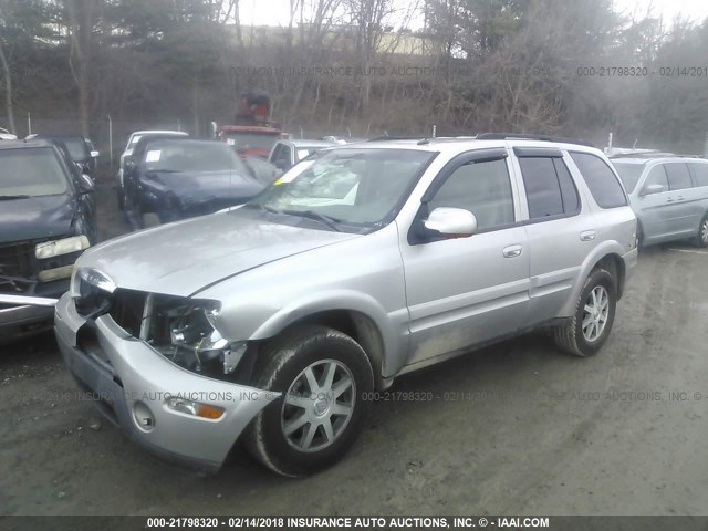 5GADT13S142247597 - 2004 BUICK RAINIER CXL GRAY photo 2