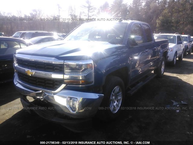 1GCVKREC8GZ196413 - 2016 CHEVROLET SILVERADO K1500 LT BLUE photo 2