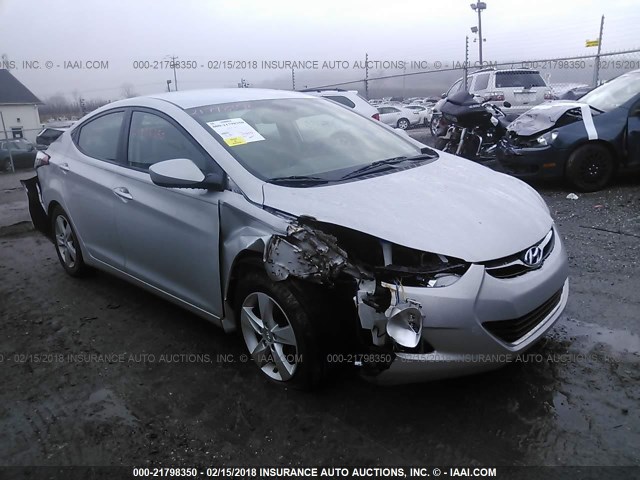 KMHDH4AE6DU651378 - 2013 HYUNDAI ELANTRA GLS/LIMITED SILVER photo 1