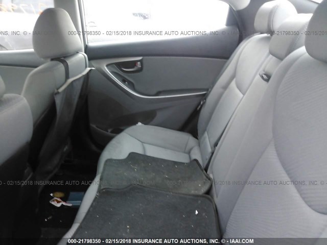 KMHDH4AE6DU651378 - 2013 HYUNDAI ELANTRA GLS/LIMITED SILVER photo 8